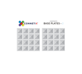 Connetix 2 Piece Base Plate Pack Clear