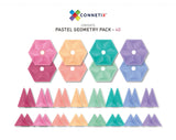 Connetix Tiles - 40 piece pastel geometry set contents
