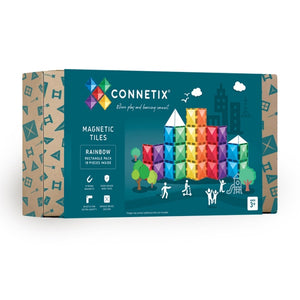 Connetix 18 Piece Rainbow Rectangle Set