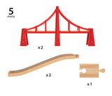 Brio Double Suspension Bridge - 5 Pieces