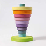 Grimms Large Conical Stacking Tower - Pastel