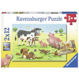 Ravensburger Puzzle - 2 x 12pc - Animal's Children