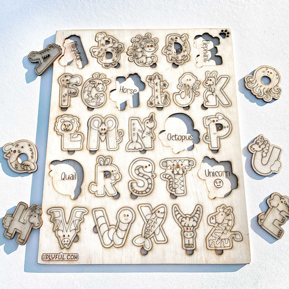 Animal ABC Puzzle from Plyful Toys